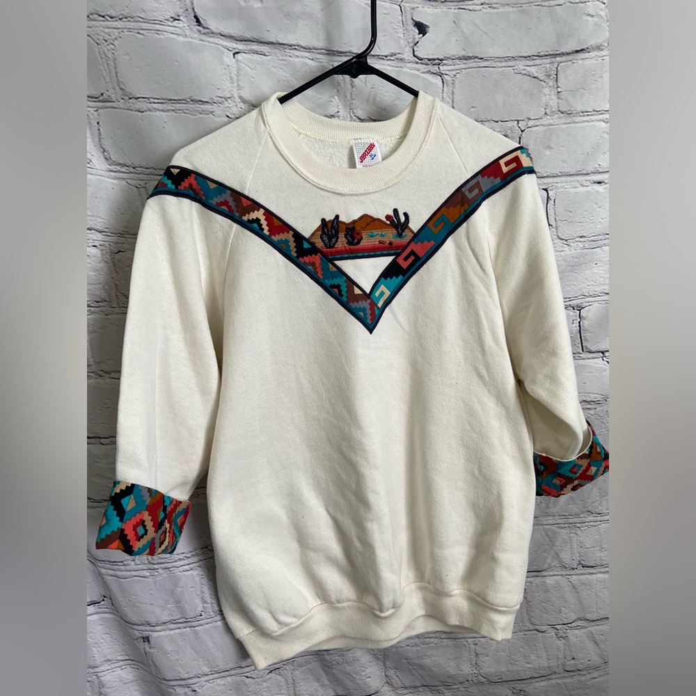 Jerzees vintage 80’s Navajo style sweatshirt